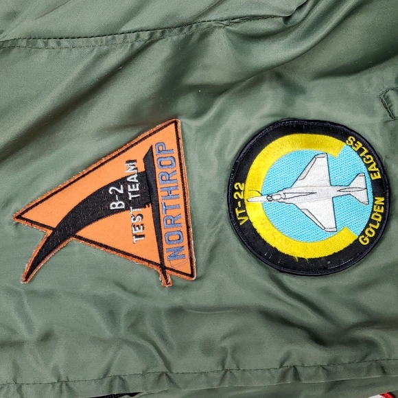 Vintage Airforce Military Patchwork Jacket - Picture 6 of 9